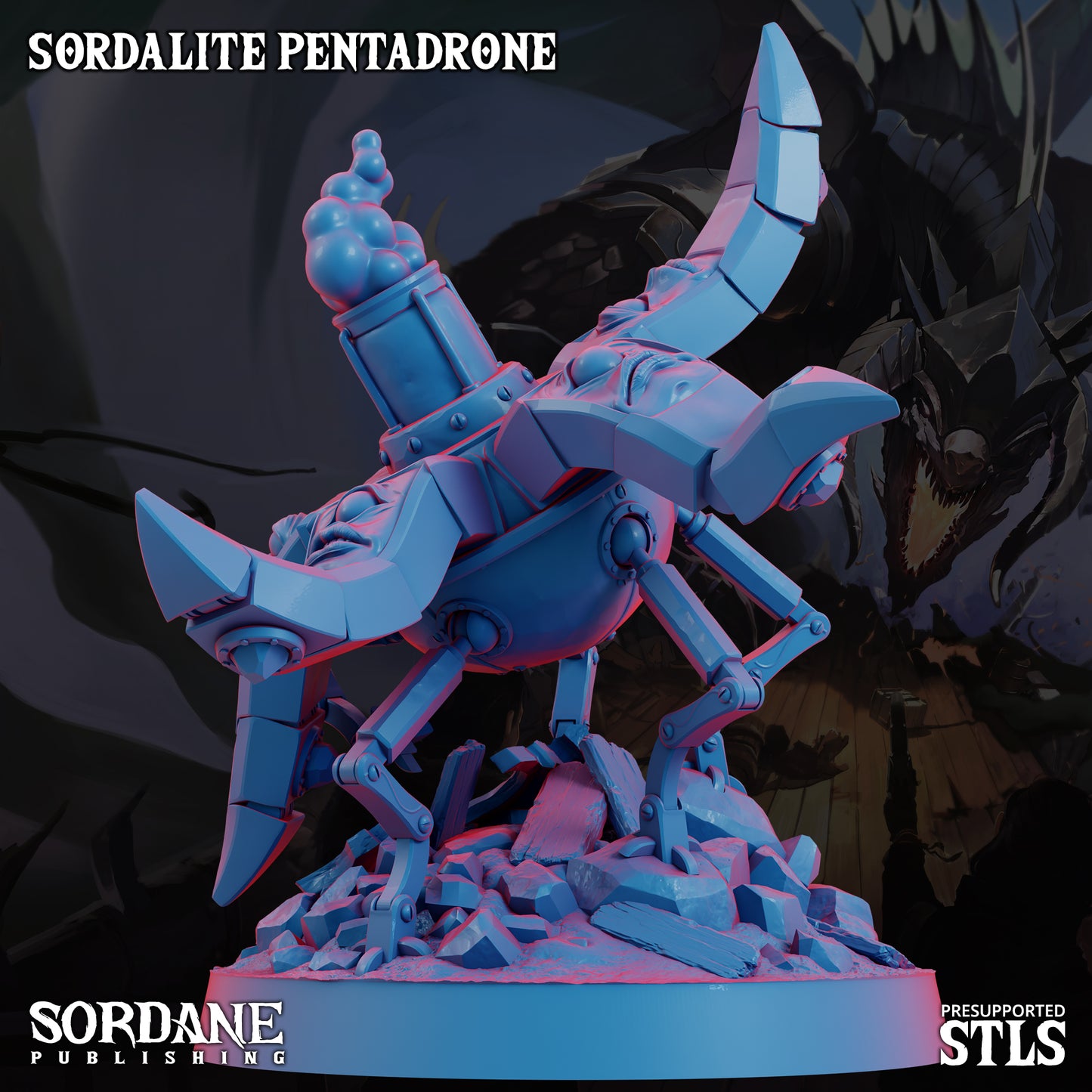 Pentadrone DND Miniature TTRPG Resin Figure 50mm Base