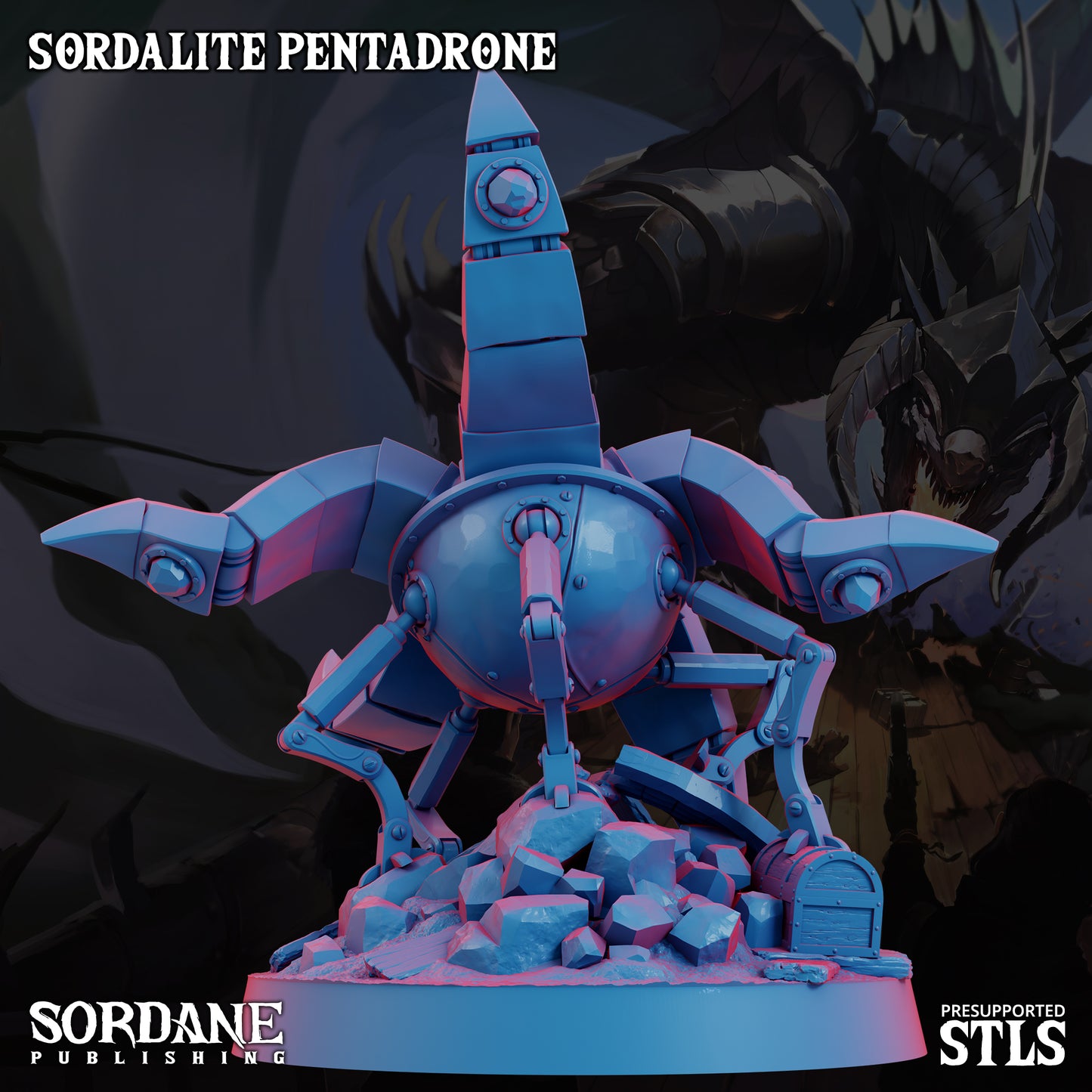 Pentadrone DND Miniature TTRPG Resin Figure 50mm Base