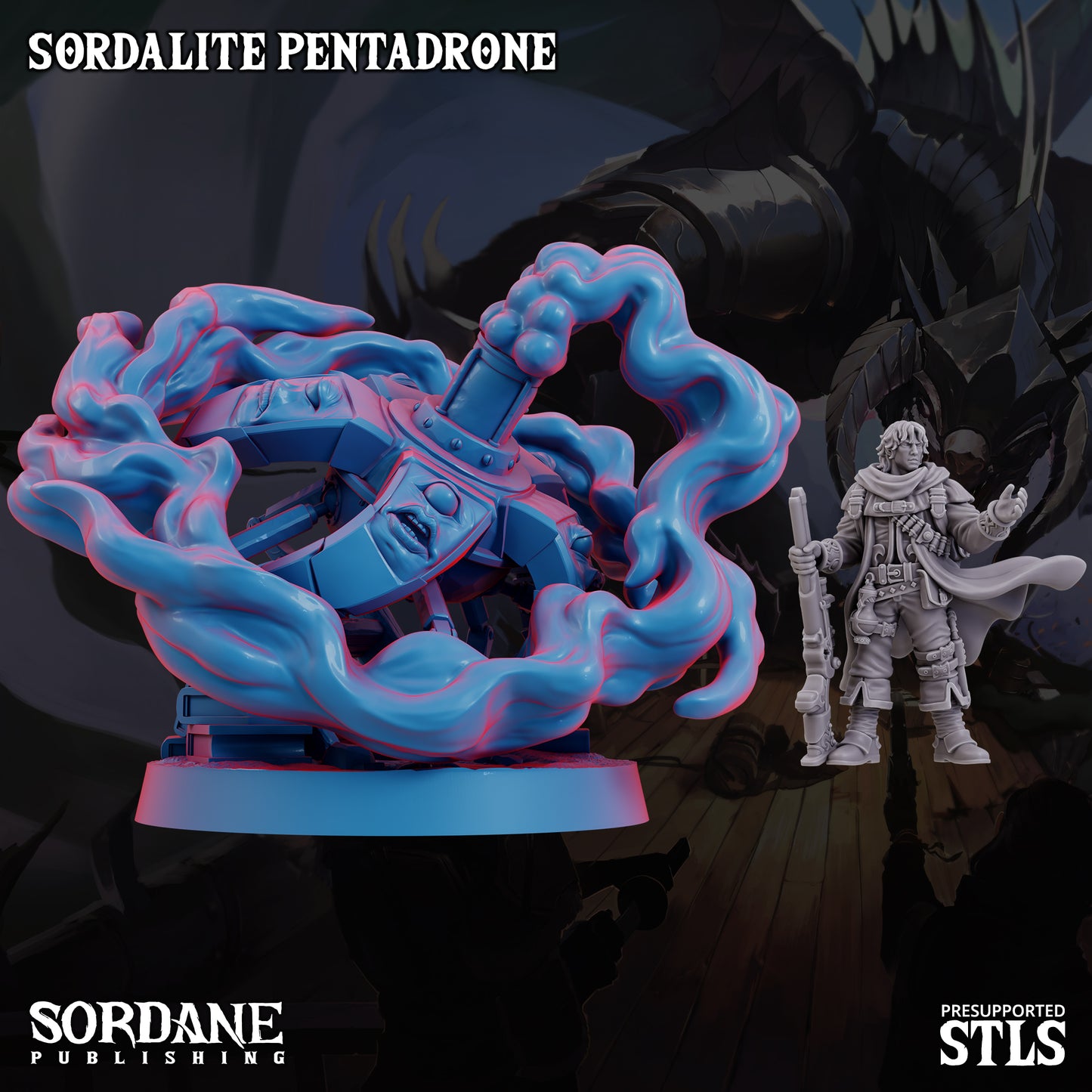 Pentadrone DND Miniature TTRPG Resin Figure 50mm Base