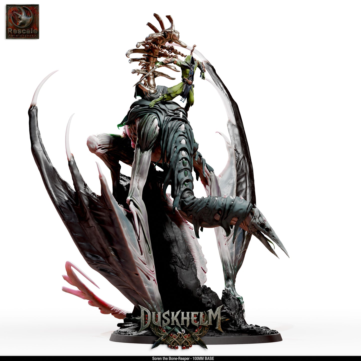 Shroudwing Mournwing Dragon DND Miniature TTRPG Resin Figure 100mm Base