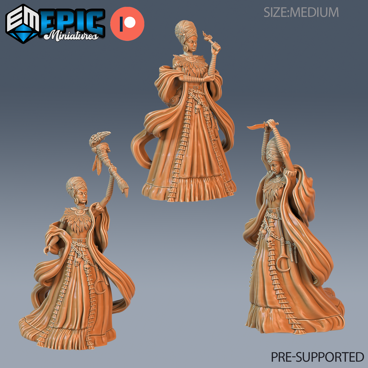 Southern Queen DND Miniature TTRPG Resin Figure 25mm Base