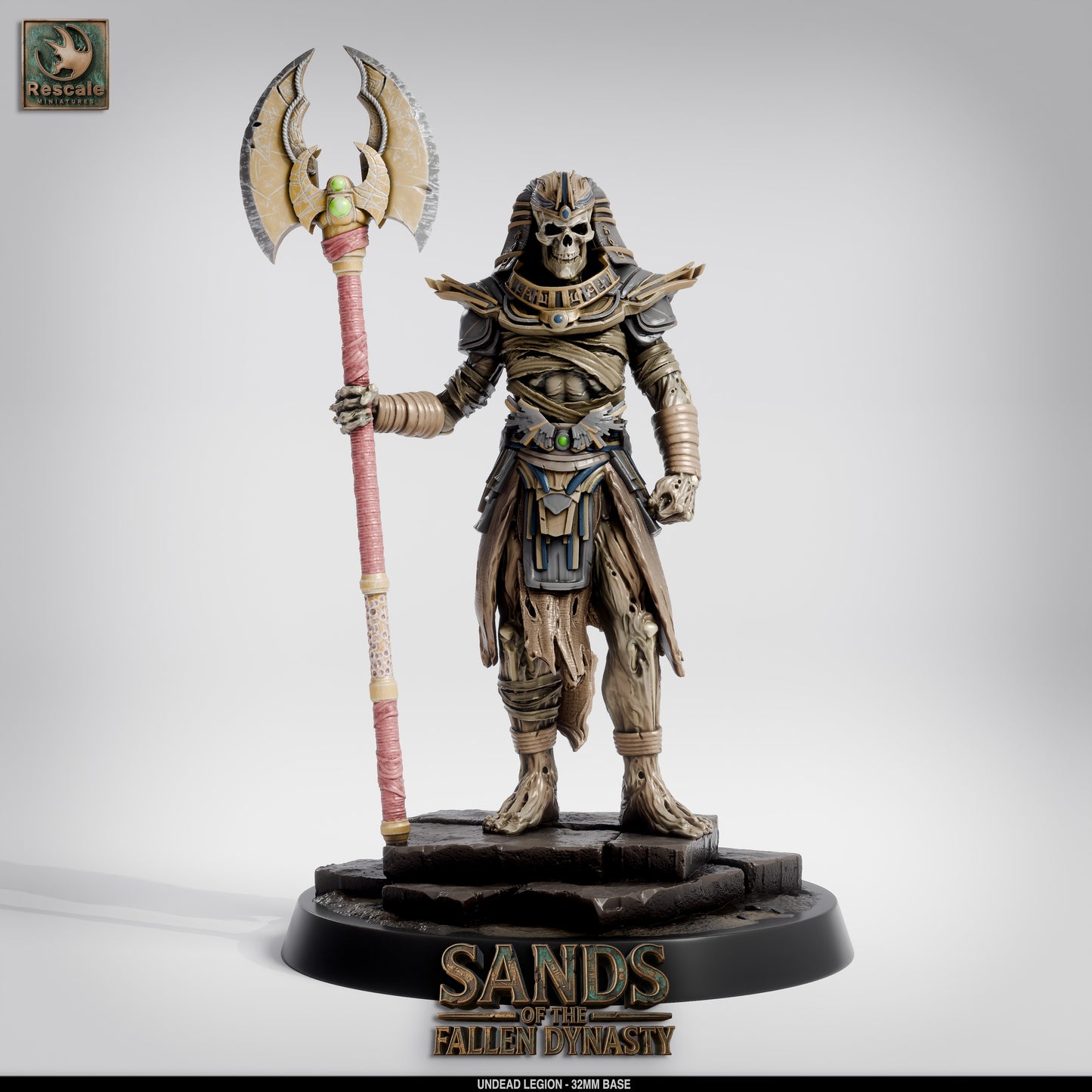 Undead Legion | Cursed Warband of the Damned | Resin Tabletop RPG Figure Set | 32mm Base