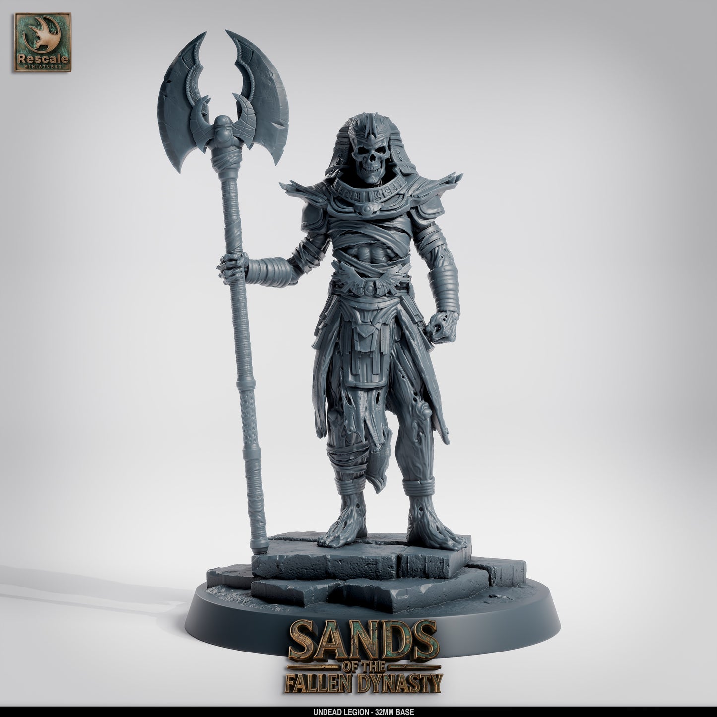 Undead Legion | Cursed Warband of the Damned | Resin Tabletop RPG Figure Set | 32mm Base