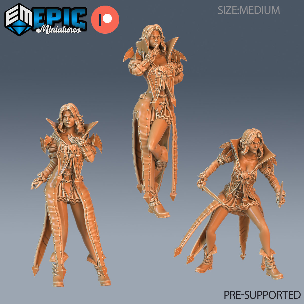 Vampire Princess DND Miniature TTRPG Resin Figure 25mm Base