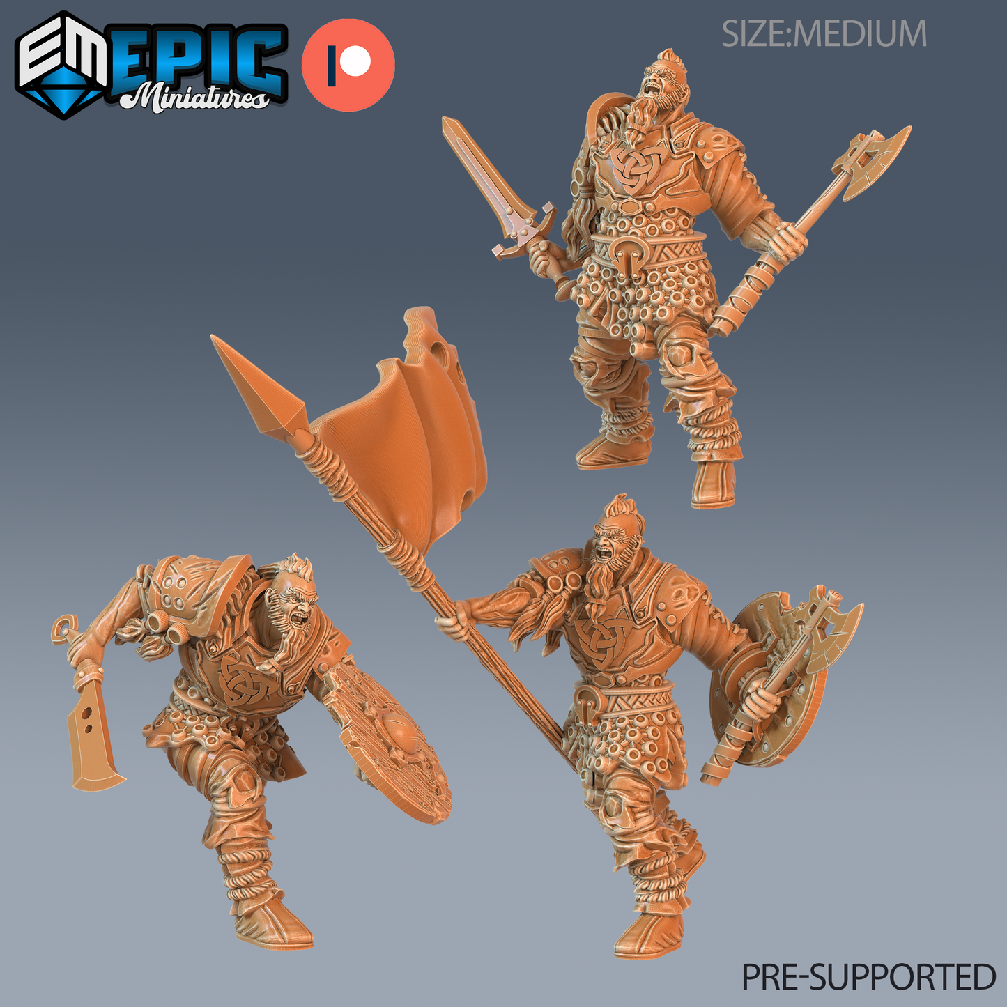 Viking Invader | Norse Raider Warrior | Resin Tabletop RPG Figure | 25mm Base