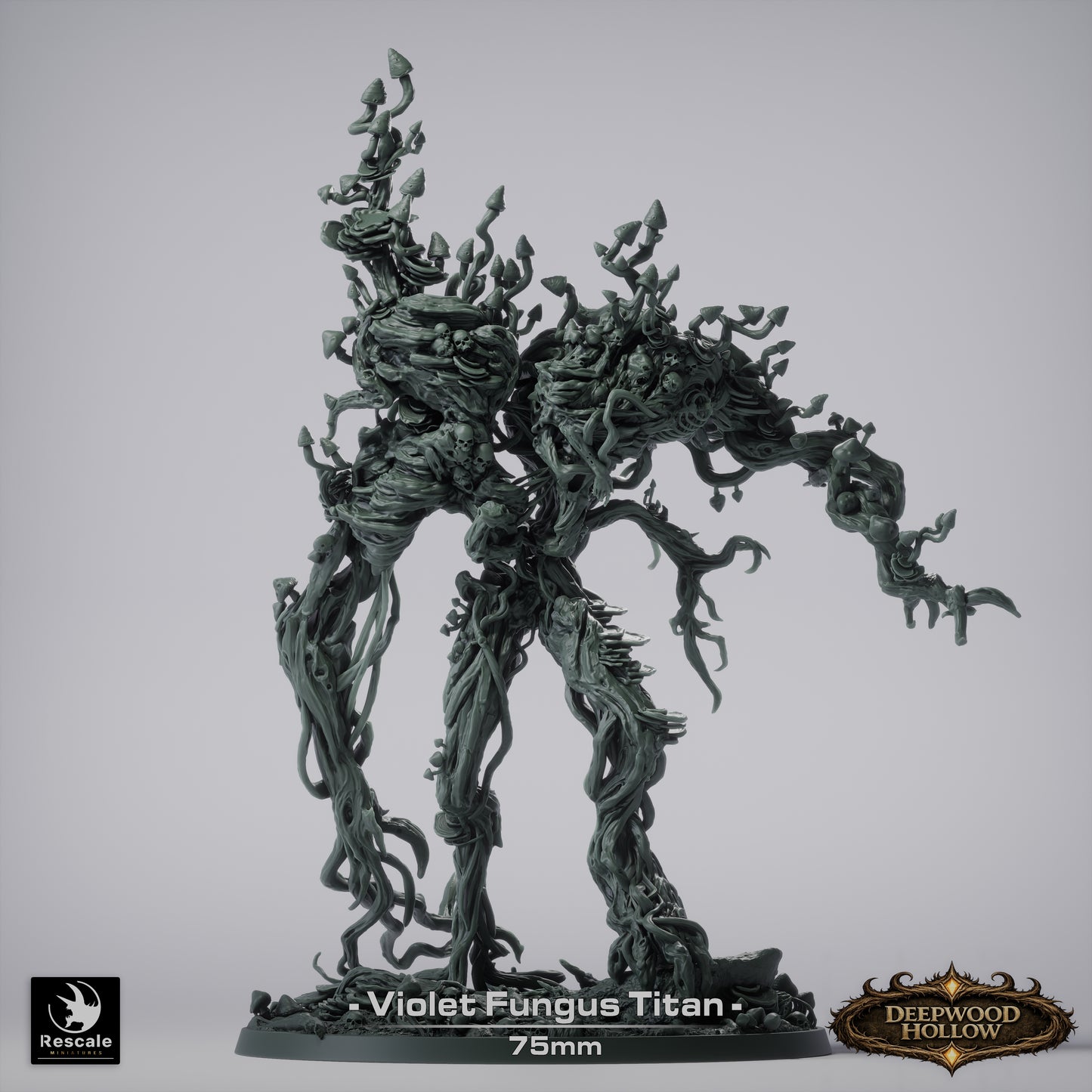 Violet Fungus Titan | Colossal Spore Horror | Resin Tabletop RPG Figure | 75mm Base