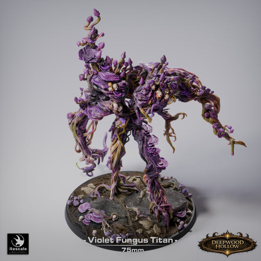 Violet Fungus Titan | Colossal Spore Horror | Resin Tabletop RPG Figure | 75mm Base