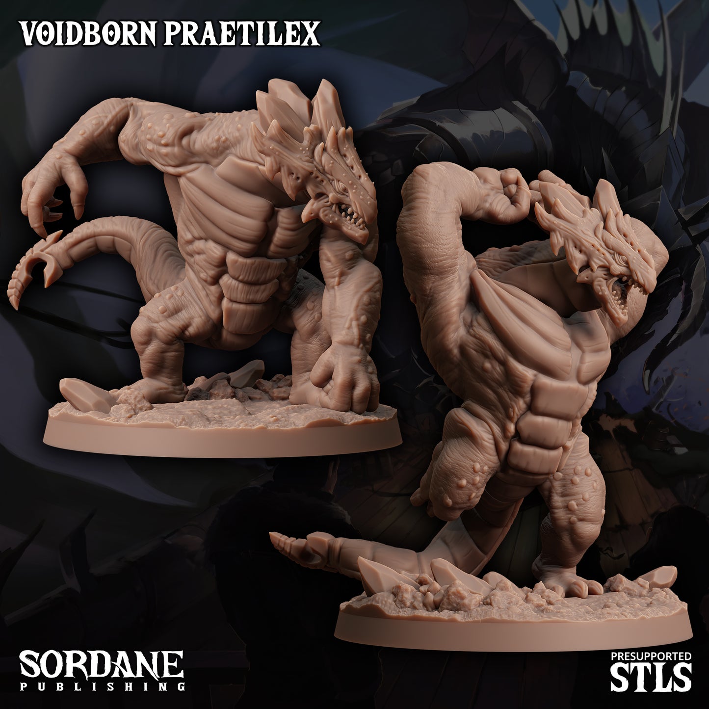 Praetilex DND TTRPG Resin Model 75mm Base