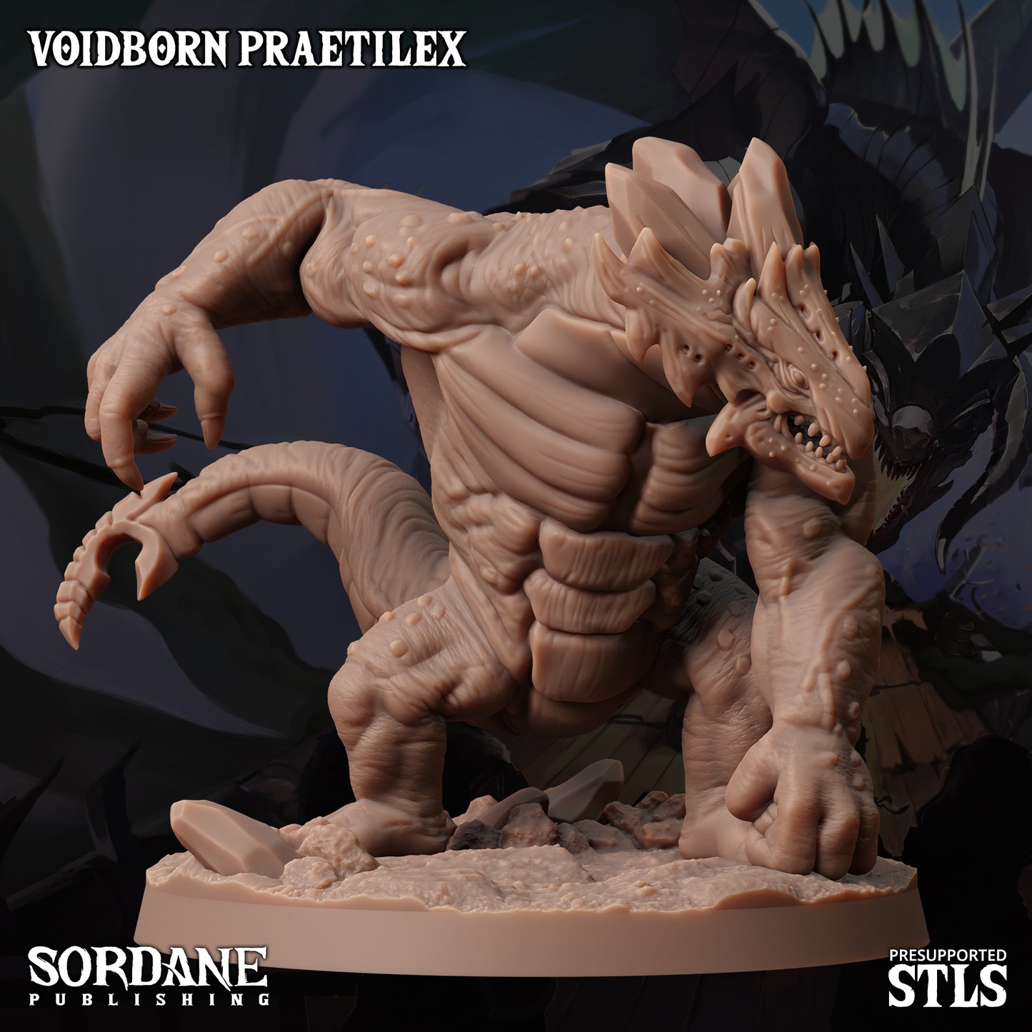 Praetilex DND TTRPG Resin Model 75mm Base