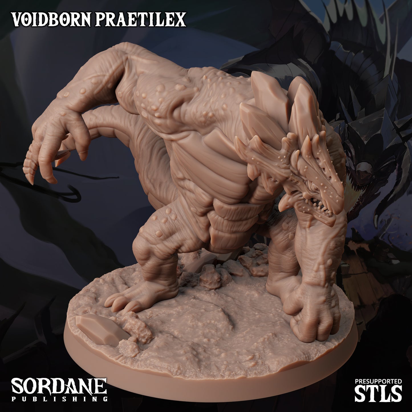 Praetilex DND TTRPG Resin Model 75mm Base