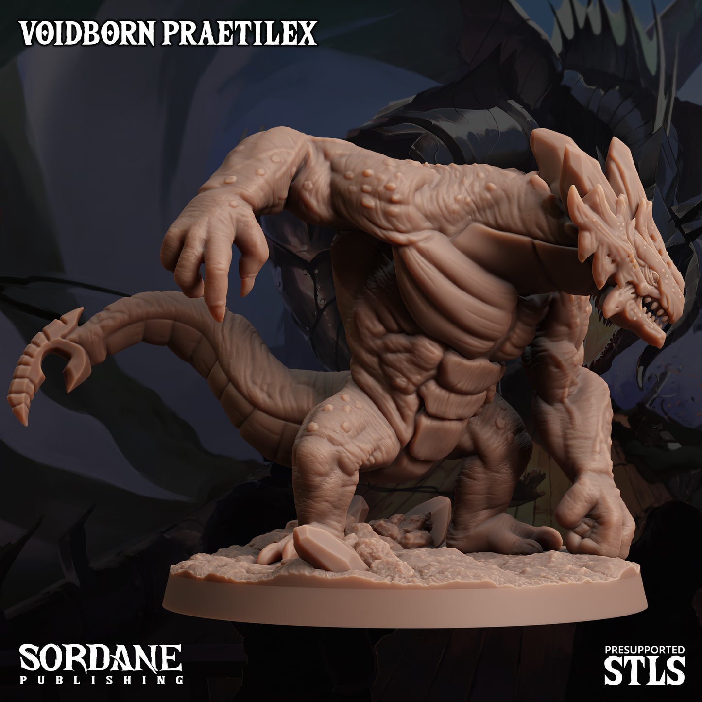 Praetilex DND TTRPG Resin Model 75mm Base