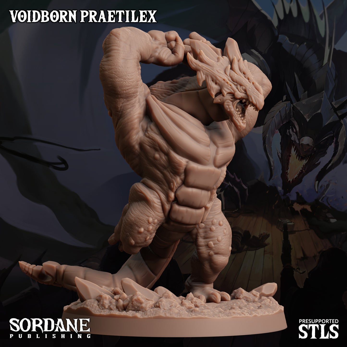 Praetilex DND TTRPG Resin Model 75mm Base