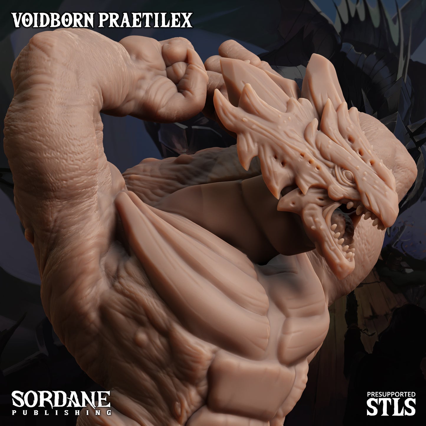 Praetilex DND TTRPG Resin Model 75mm Base