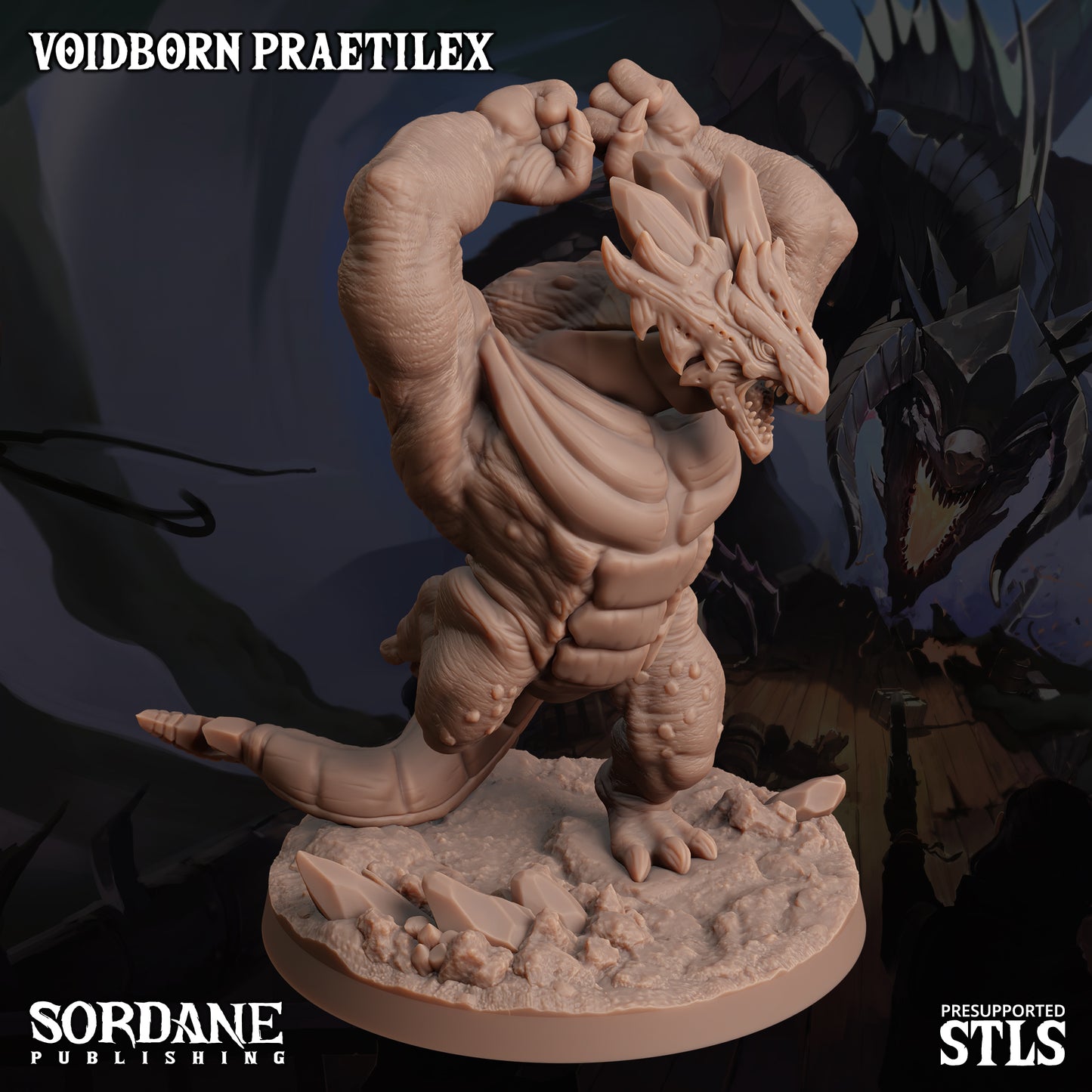 Praetilex DND TTRPG Resin Model 75mm Base