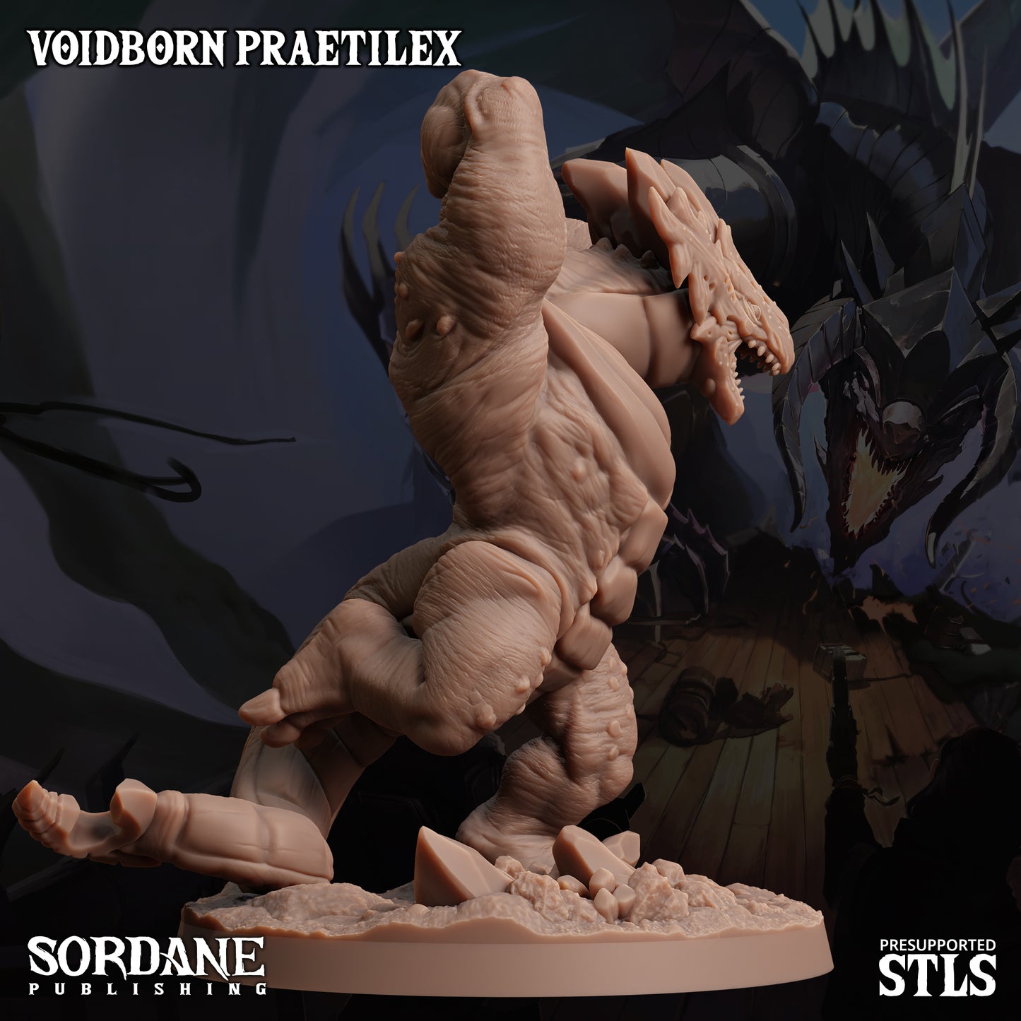 Praetilex DND TTRPG Resin Model 75mm Base