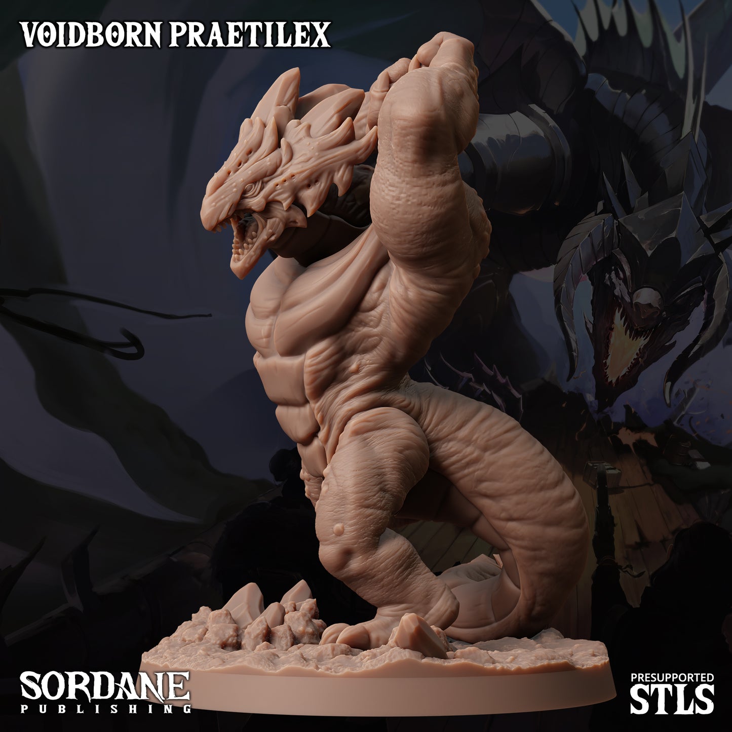 Praetilex DND TTRPG Resin Model 75mm Base