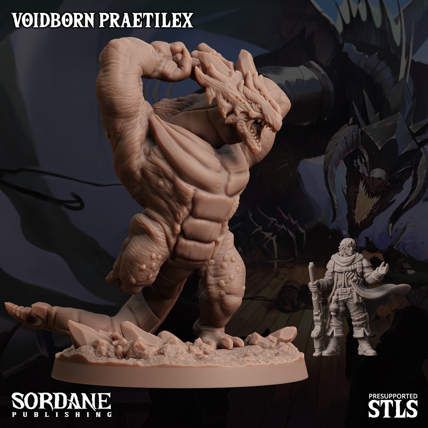 Praetilex DND TTRPG Resin Model 75mm Base