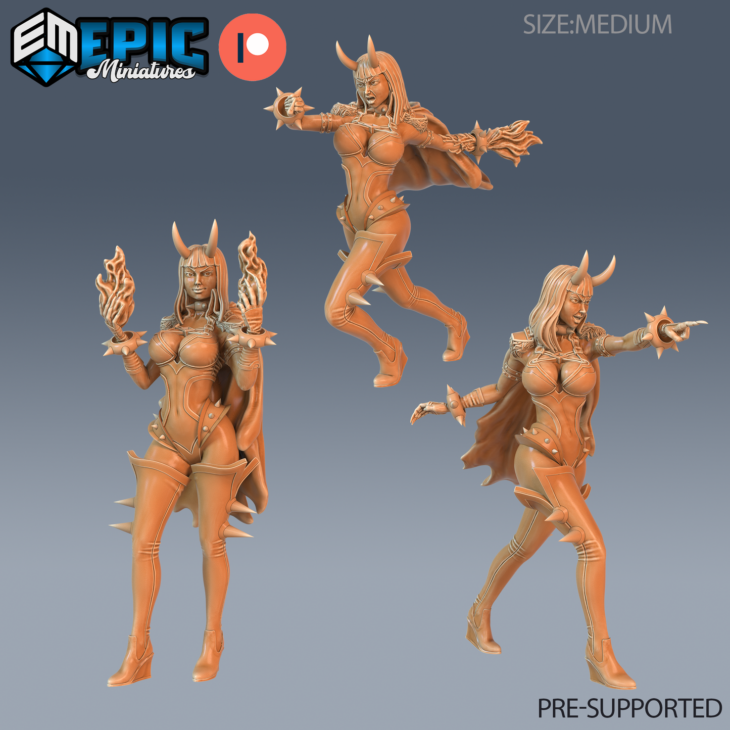 Wingless Lower Succubus | Infernal Temptress Demon | Resin Tabletop RPG Figure | 25mm Base