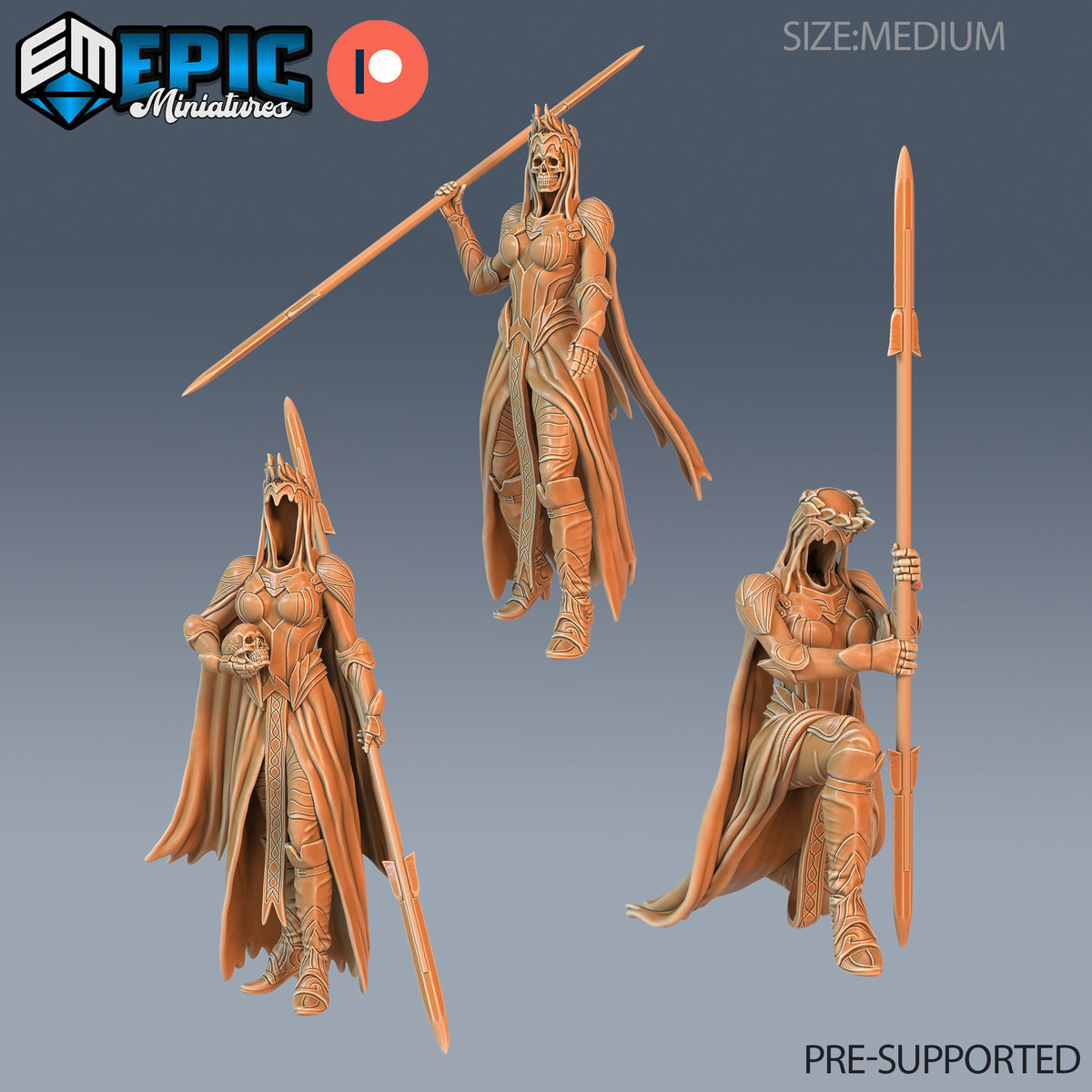 Wraith Female DND Miniature TTRPG Resin Figure 25mm Base