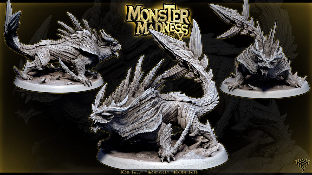 Wyvern of Malice DND TTRPG Resin Model 100mm Base