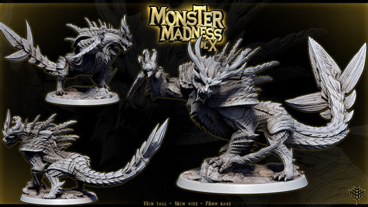 Wyvern of Malice DND TTRPG Resin Model 100mm Base