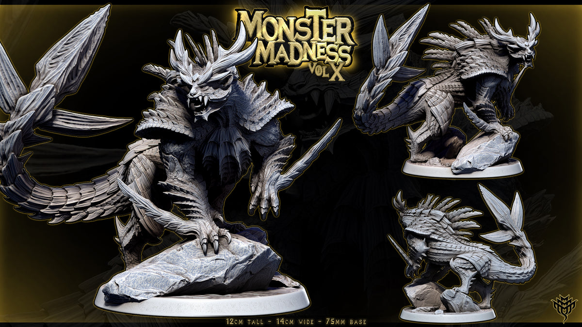 Wyvern of Malice DND TTRPG Resin Model 100mm Base