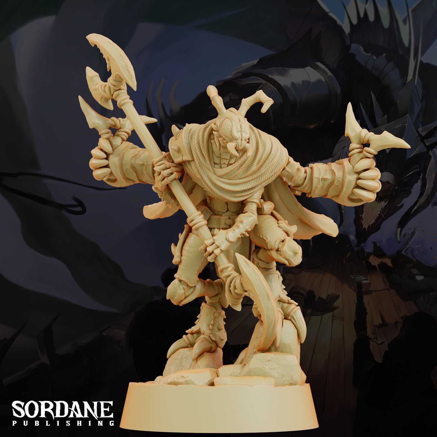 Zantik Hunter DND Miniature TTRPG Resin Figure 25mm Base