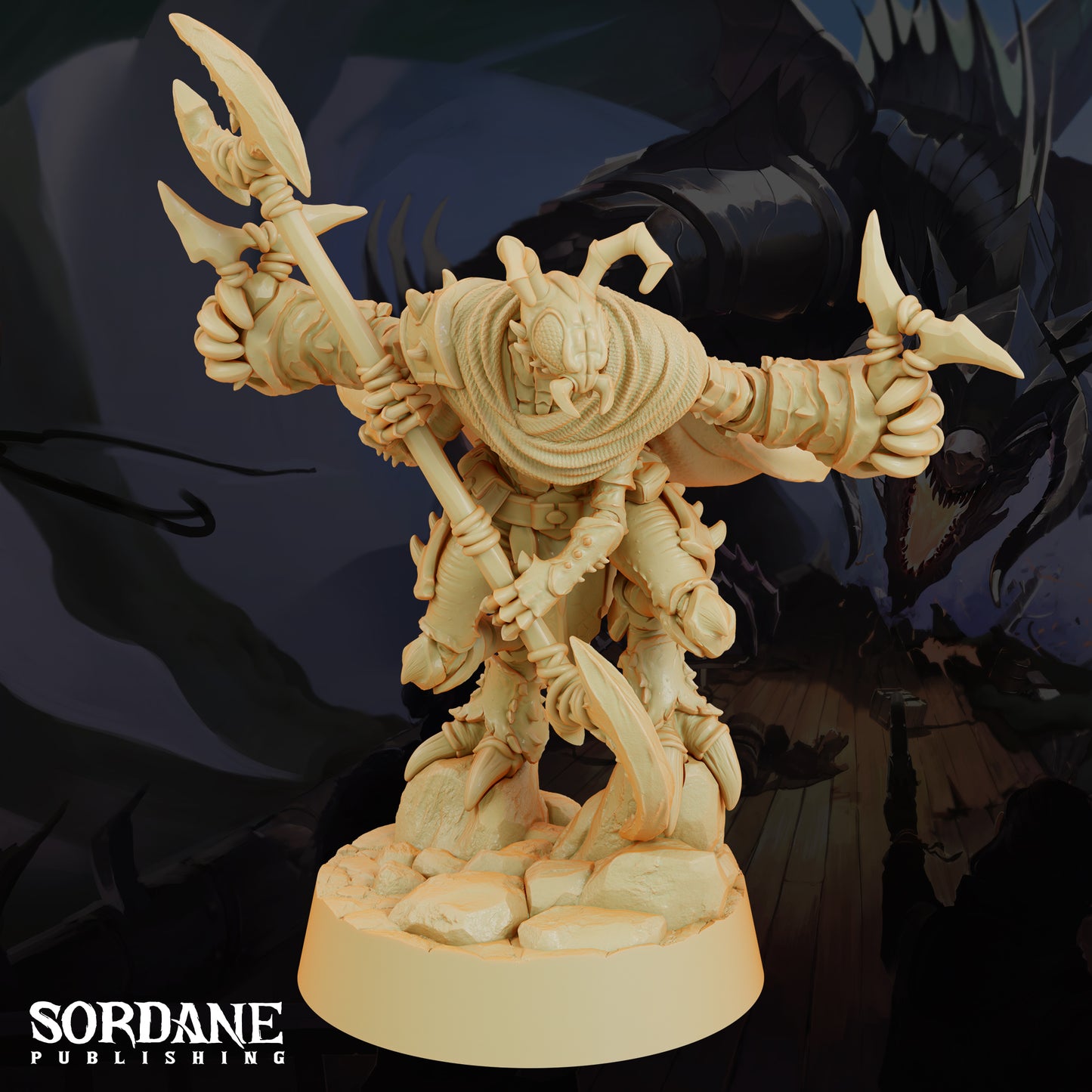 Zantik Hunter DND Miniature TTRPG Resin Figure 25mm Base