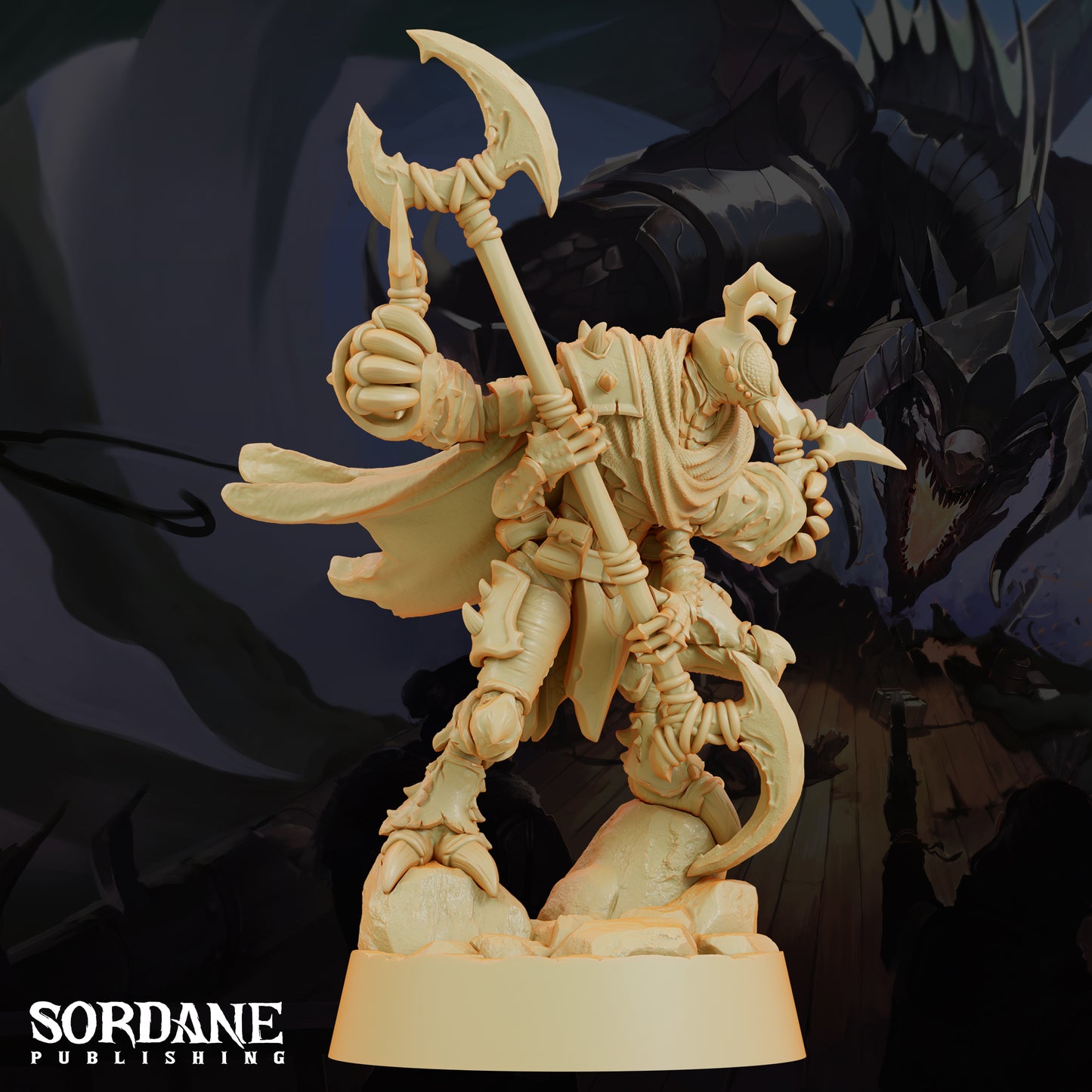Zantik Hunter DND Miniature TTRPG Resin Figure 25mm Base