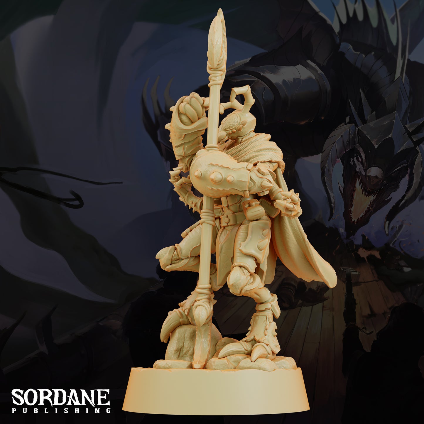 Zantik Hunter DND Miniature TTRPG Resin Figure 25mm Base