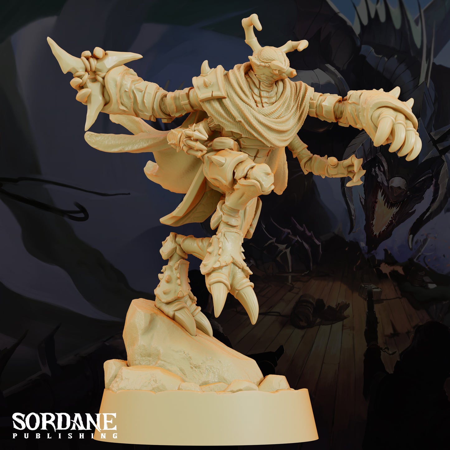 Zantik Hunter DND Miniature TTRPG Resin Figure 25mm Base
