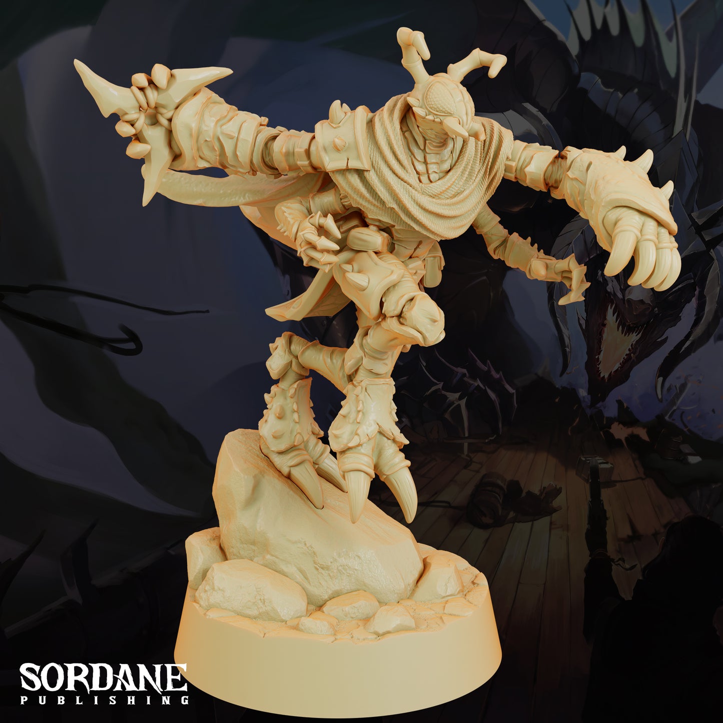 Zantik Hunter DND Miniature TTRPG Resin Figure 25mm Base