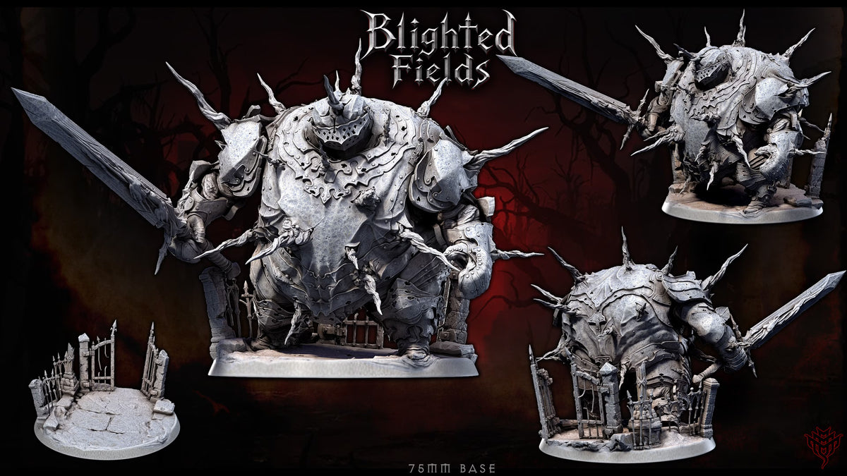 Bloat Steel DND TTRPG Resin Model 75mm Base