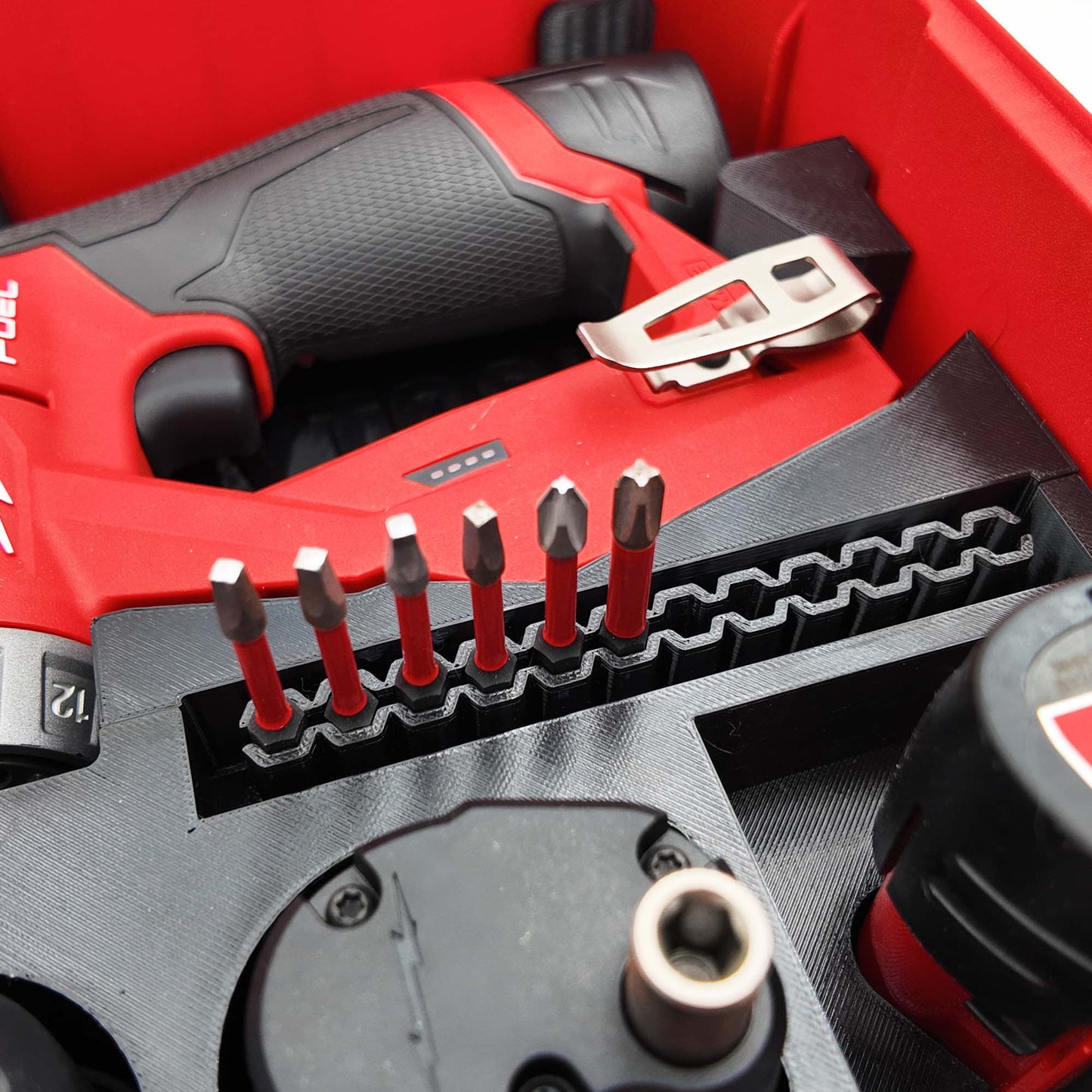 M12 Fuel Installation Drill Organizer for Milwaukee Compact Packout