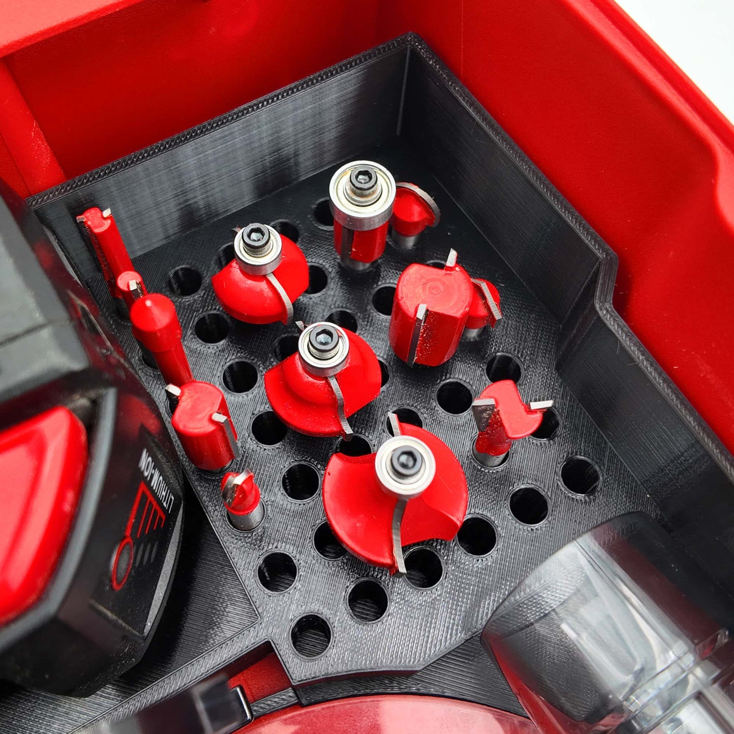 M18 Router Organizer for Milwaukee Compact Packout