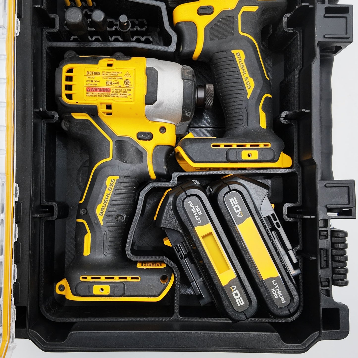 Dewalt 20V Brushless Drill Set Organizer for Dewalt Deep Compact Organizer