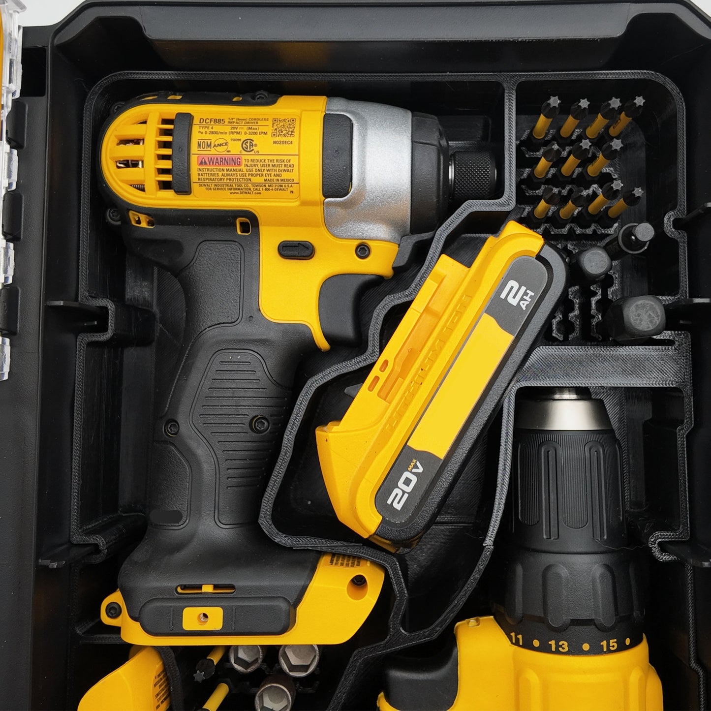 Dewalt 20V Max Drill Set Organizer for Dewalt Deep Compact Organizer
