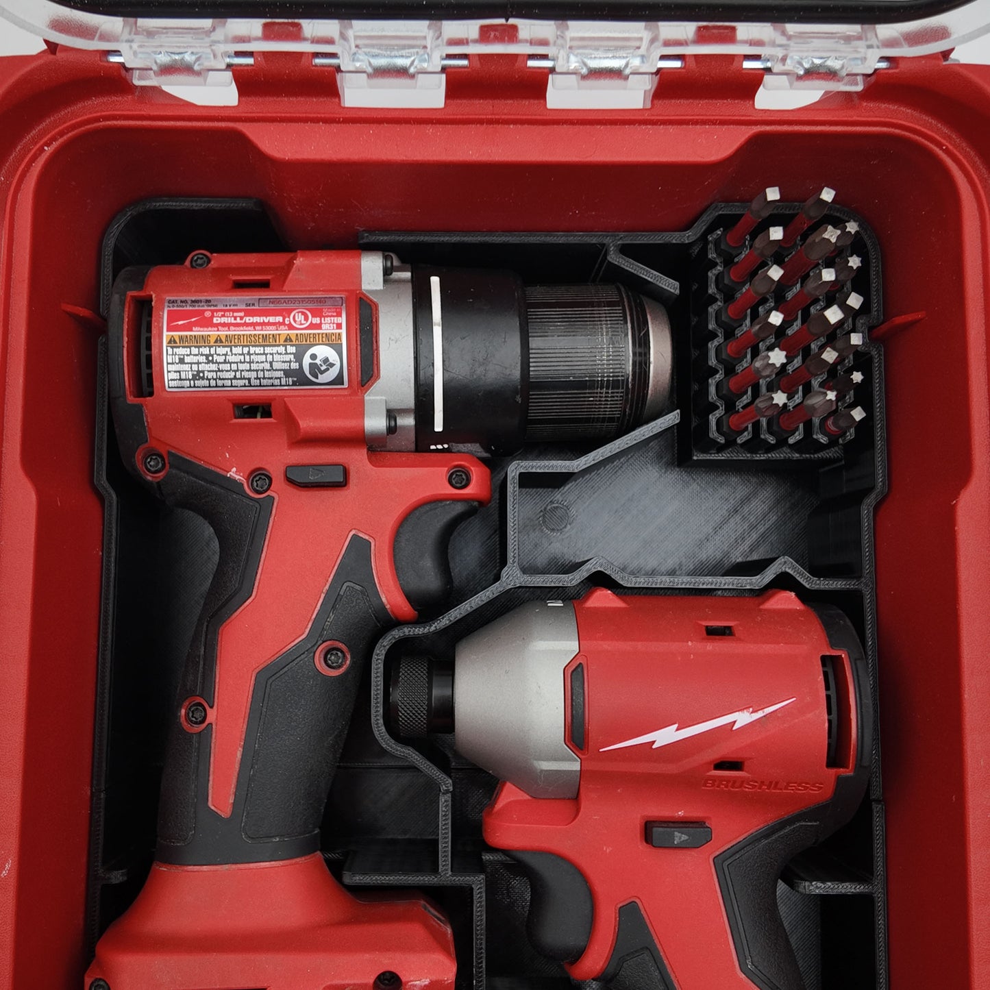 M18 Drill Driver Organizer for Milwaukee Compact Packout