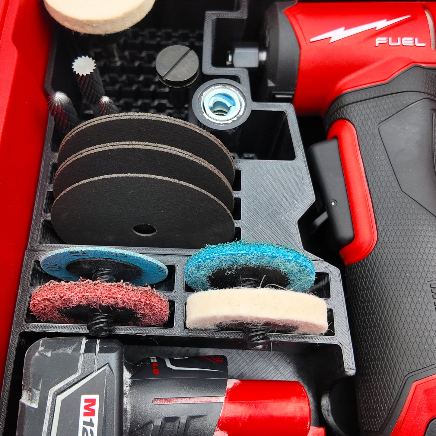 M12 Right Angle Die Grinder Orangizer Insert Tray For Milwaukee Compact Packout