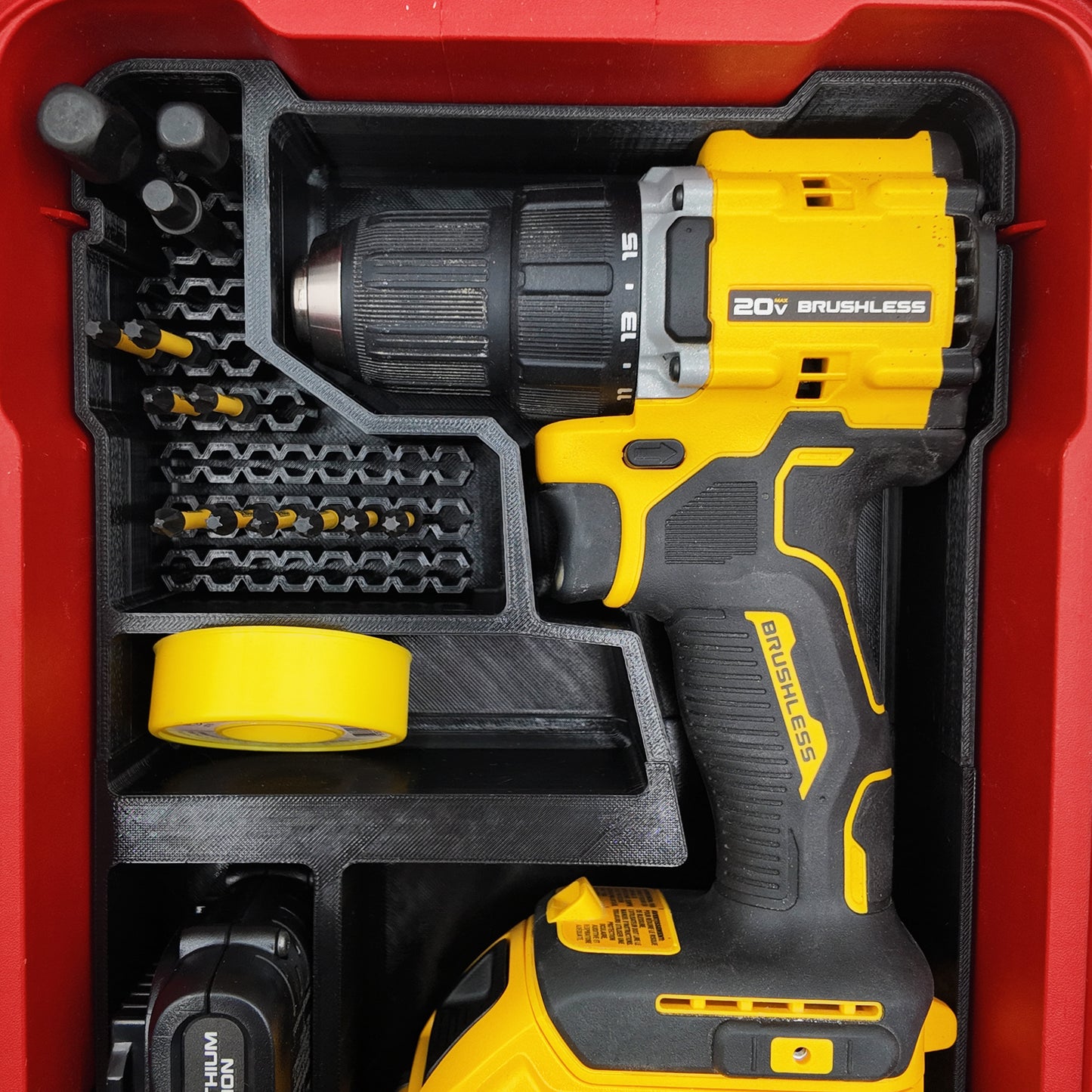 DeWalt 20V Brushless Drill (DCD794) Organizer for Milwaukee Compact Packout