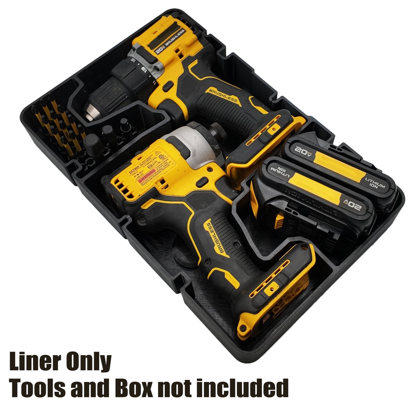 Dewalt 20V Brushless Drill Set Organizer for Dewalt Deep Compact Organizer