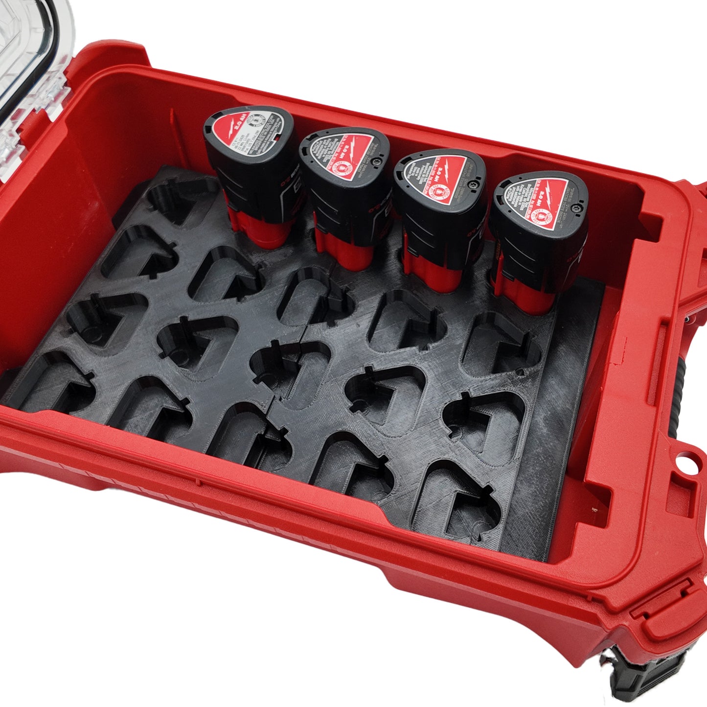 M12 Small Battery Organizer for Milwaukee Compact Packout