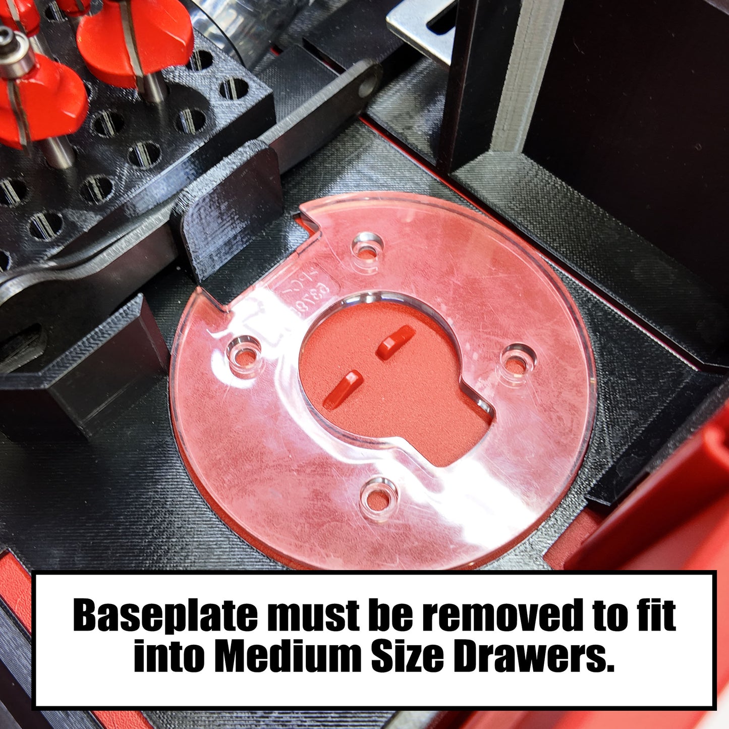 M18 Router Organizer for Milwaukee Packout 2 and 3 Drawer