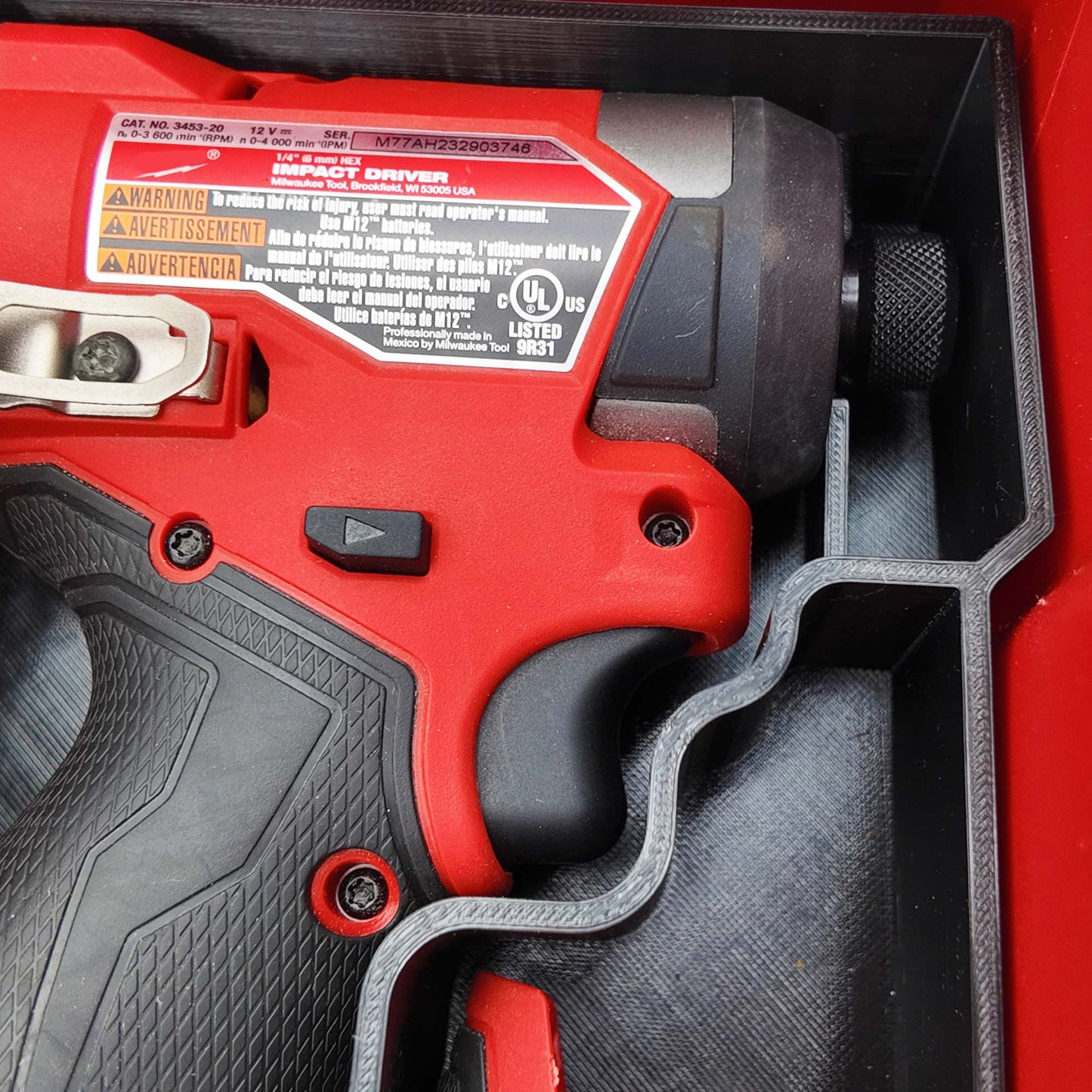 M12 Fuel Drill Driver Organizer For Milwaukee Compact Packout