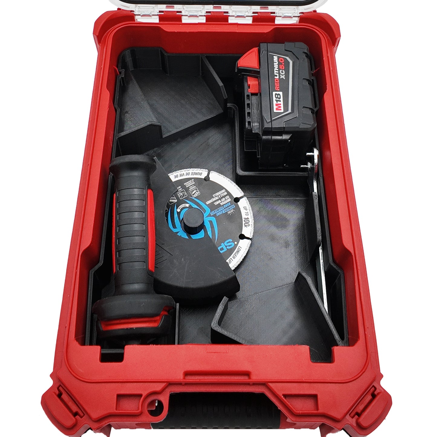 M18 Grinder Organizer for Milwaukee Compact Packout