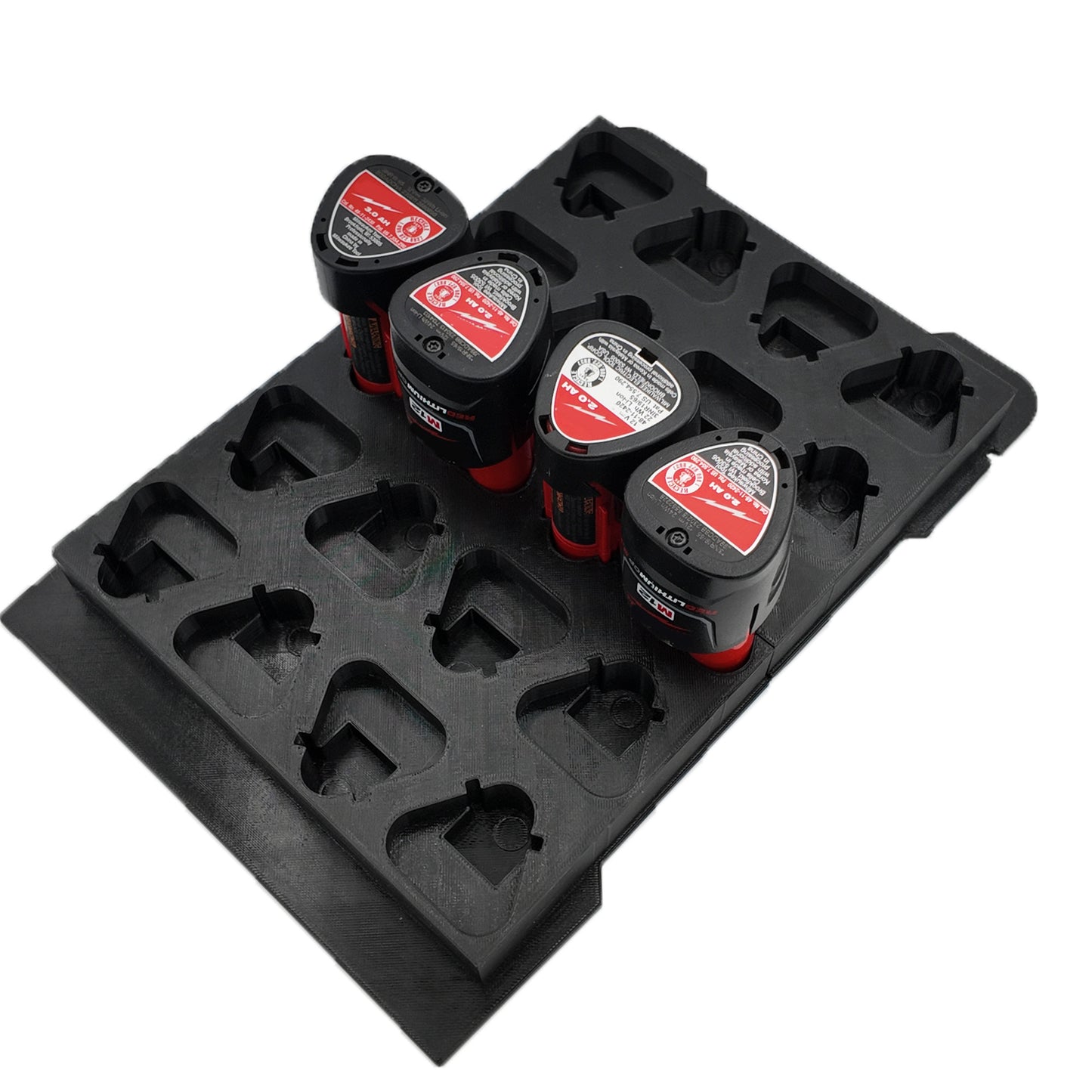 M12 Small Battery Organizer for Milwaukee Compact Packout