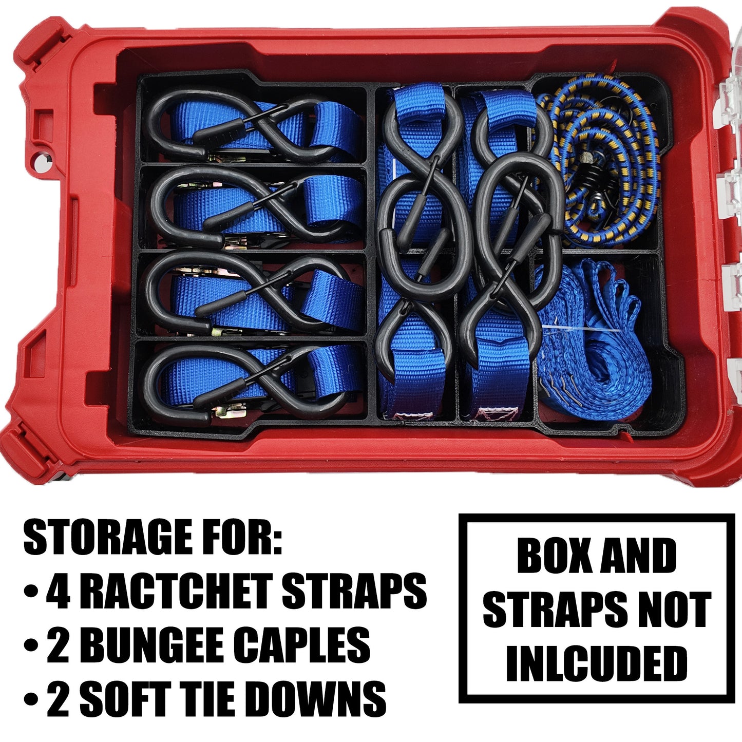 Ratchet Strap Organizer for Milwaukee Compact Packout