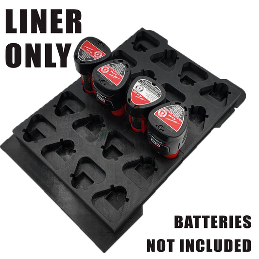 M12 Small Battery Organizer for Milwaukee Compact Packout