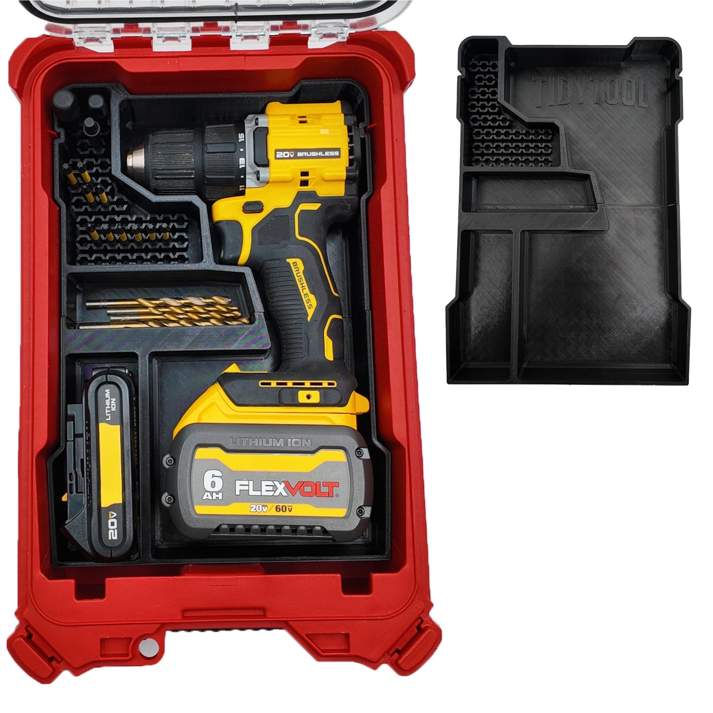 DeWalt 20V Brushless Drill (DCD794) Organizer for Milwaukee Compact Packout
