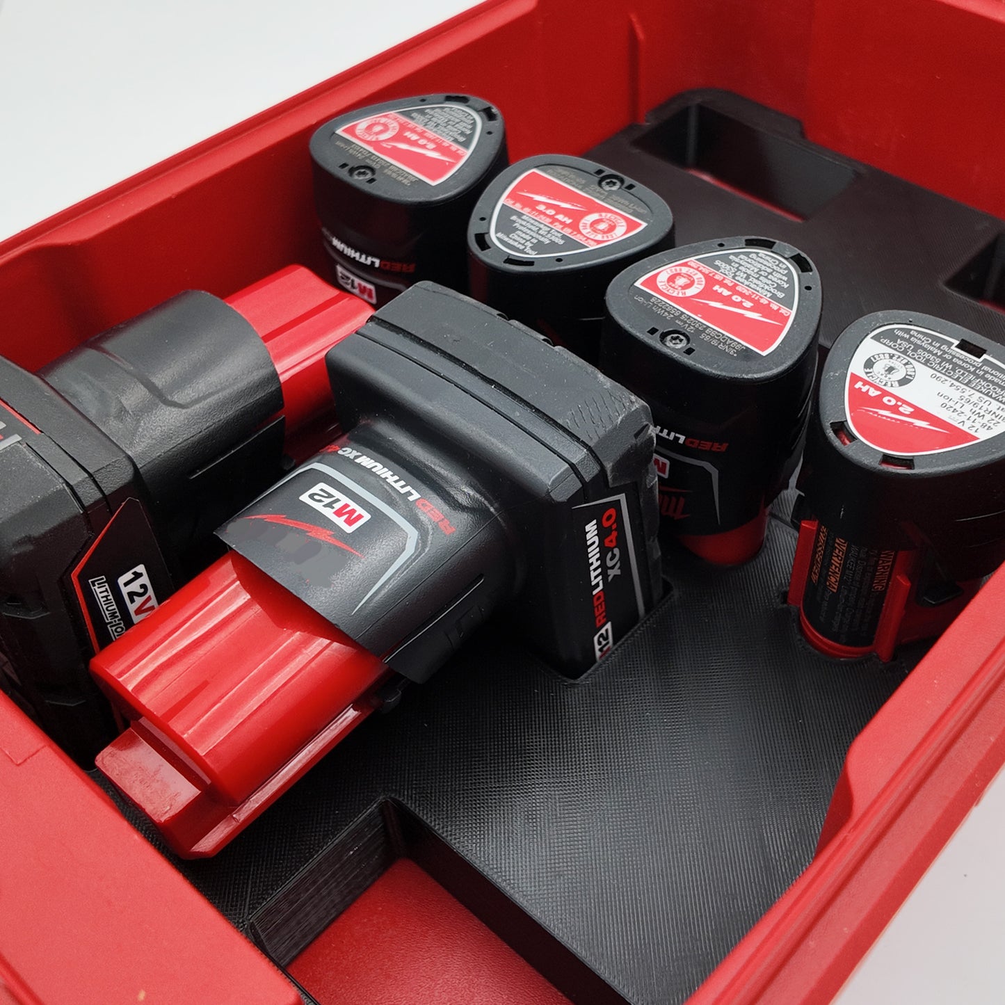 M12 Mixed Battery Organizer for Milwaukee Compact Packout